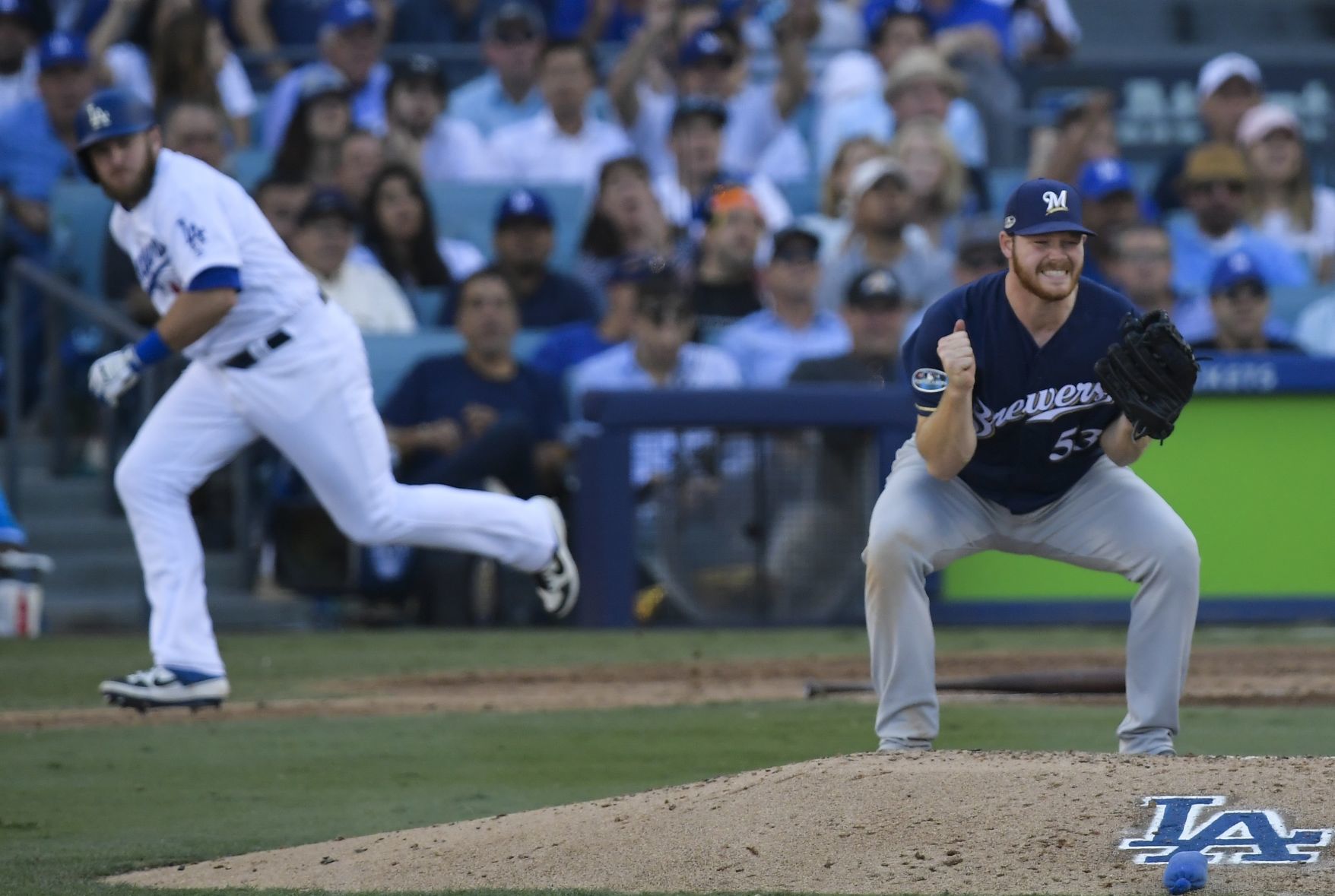 Dodgers 5, Brewers 2
